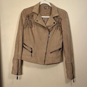 JouJou Tassel Jacket in Beige - Small